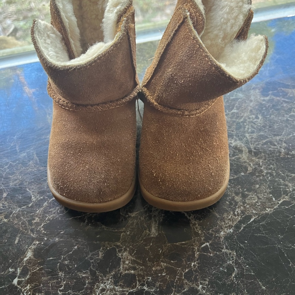 UGG Tan Baby Boots with Cozy Lining